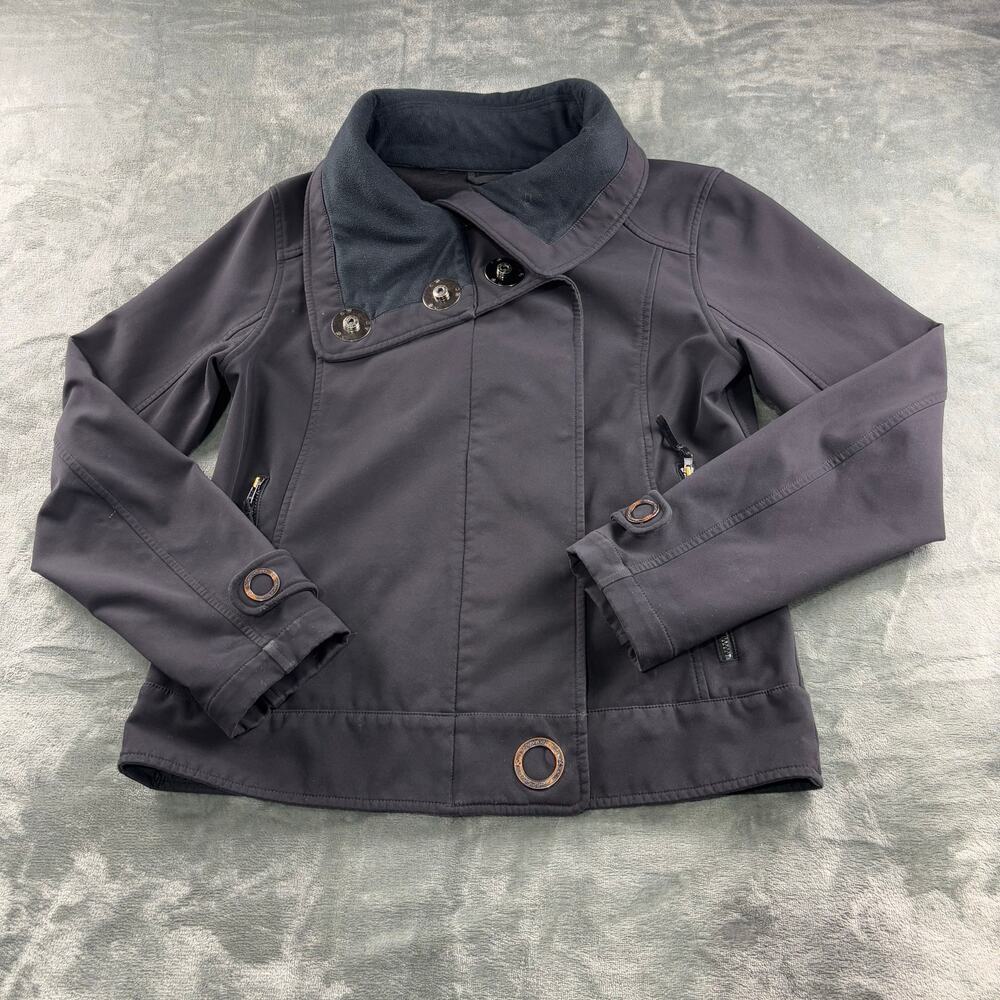 Lululemon Jacket Women 8 Rare Audrey Long Crop Waterproof Athleisure Coat Black - Picture 6 of 13